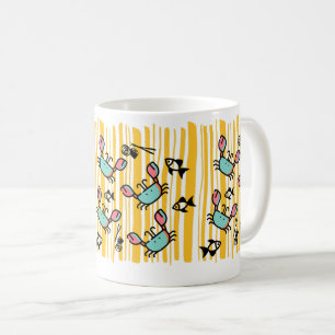 Rolig Seafood Krabbfisk Kaffemugg