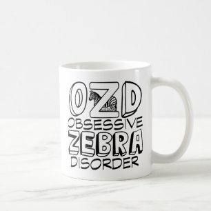 Rolig sebraälskare kaffemugg
