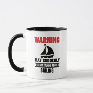 Rolig segelpresent för sjökapten på båt mugg
