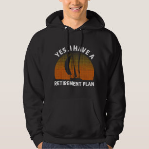 Rolig Segling För Män Kvinnor Segling Pensionering Hoodie