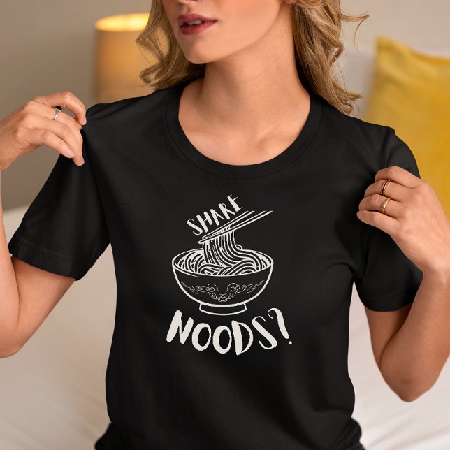 Rolig “Send Noods” Nudelskål  T Shirt (Skapare uppladdad)