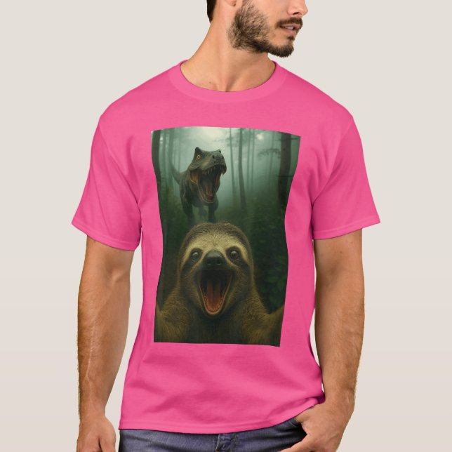 Rolig seng for dovendyr med dinosaur-gaver til men t shirt (Framsida)