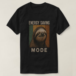 Rolig sengångare Energisparläge Retrodesign T Shirt