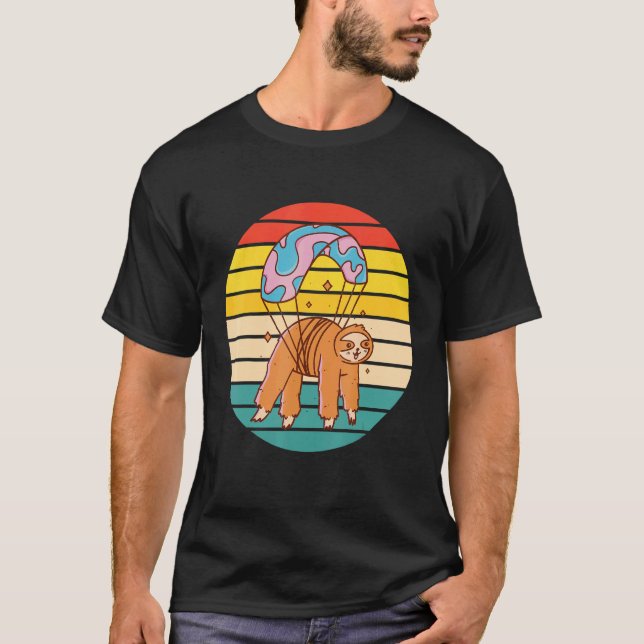 Rolig Sengångare Fallskärmshoppning T Shirt (Framsida)