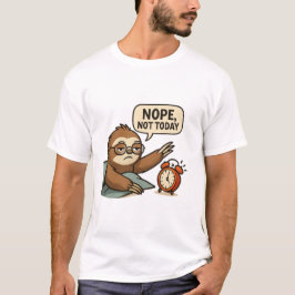 Rolig sengångare ”Nej, Inte Idag” Lat Moods T-Shir T Shirt