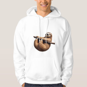 Rolig sengångare på ett träd � Bara komma till fre Hoodie