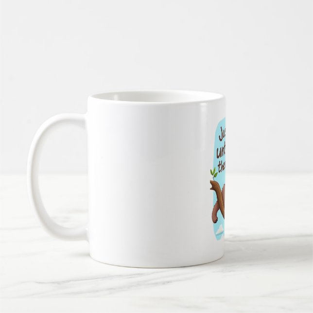 Rolig sengångare på ett träd � Bara orka till fred Kaffemugg (Vänster)