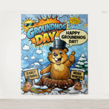 Rolig serie Groundhog Day Bakgrund