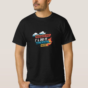 Rolig seriefigur T-shirt med citat (Värdet-shirt)