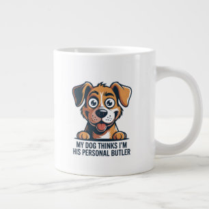 Rolig seriehund Butler-citat Jumbo Mugg