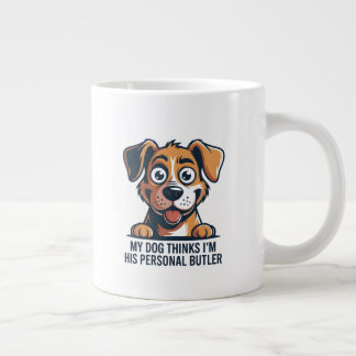 Rolig seriehund Butler-citat Jumbo Mugg