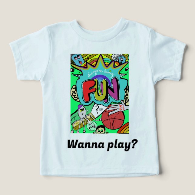 Rolig serieillustration av gemenskap t shirt (Design Framsida)