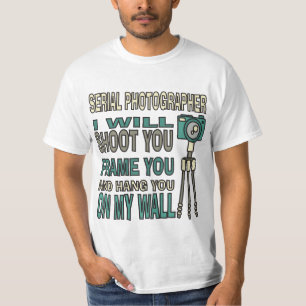 Rolig seriell fotograf t shirt