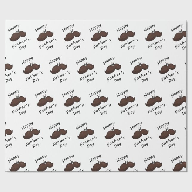 Rolig serieteckning Mustasch Presentpapper (Platt)