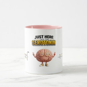 Rolig Serotonin Hjärna Mugg