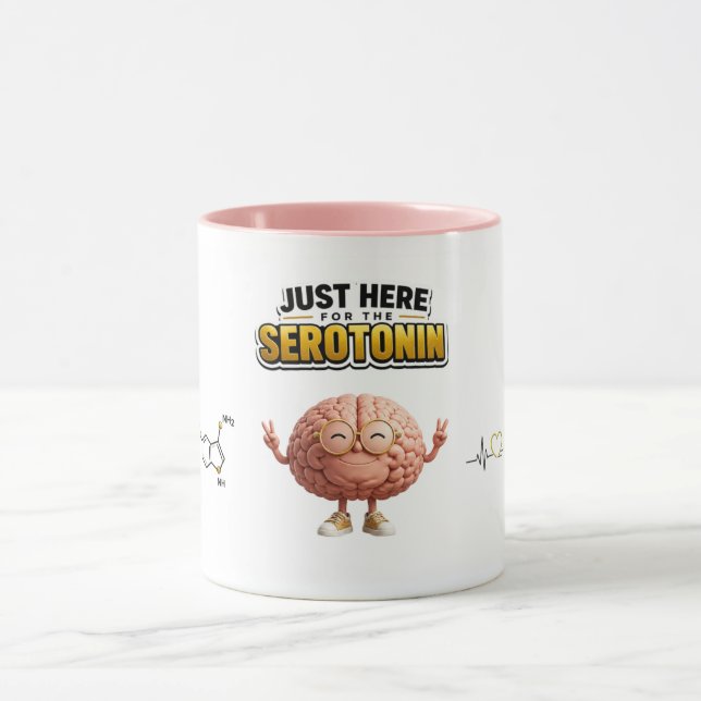 Rolig Serotonin Hjärna Mugg (Center)