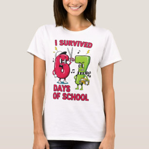 Rolig Sex Sju 67 Skola Meme Nummer Lärare Stu T Shirt