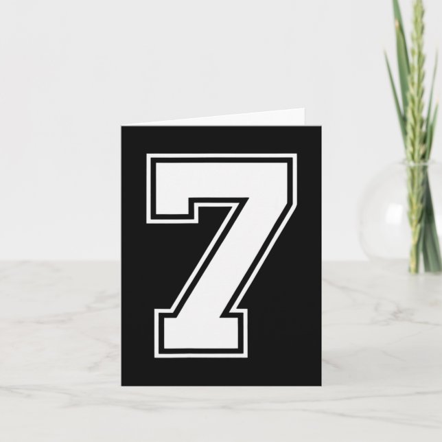 Rolig Sex Sju 6 7 Meme Design  Kort (Framsida)