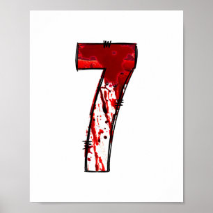 Rolig Sex Sju 6 7 Meme Design Par Halloween Ho Poster