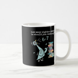 Rolig Sex Sju 6 7 Meme Lärar Design Läsning 6- Kaffemugg