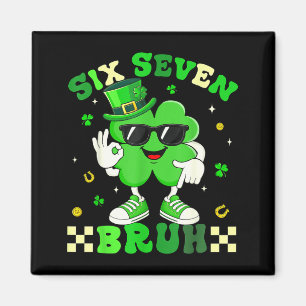 Rolig sex sju 6 7 meme st patricks day shamrock magnet