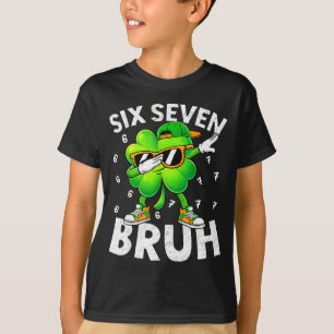Rolig sex sju bror st patricks dag dabbing t shirt