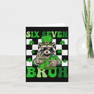 Rolig sex sju bruh tvättbjörn st patricks day 67 kort