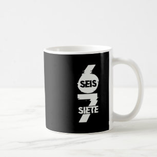 Rolig Sex Sju På Spanska Seis Siete 67 Brainrot Me Kaffemugg