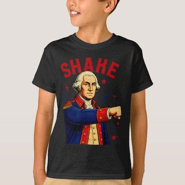 Rolig Shake And Bake 4:e Juli Par Matchande T Shirt (Framsida)