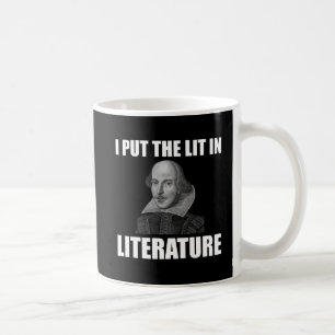 Rolig Shakespeare litteraturfläkt Kaffemugg