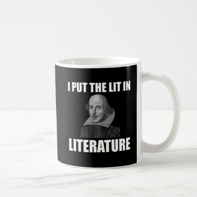Rolig Shakespeare litteraturfläkt Kaffemugg (Höger)