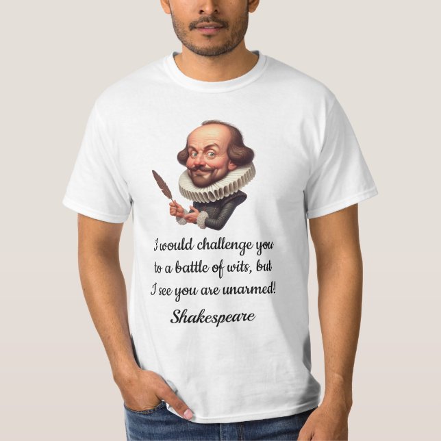 Rolig Shakespeare T-Shirt (Framsida)