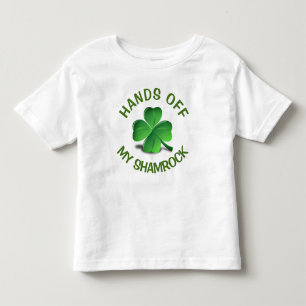 Rolig Shamrock för saint patrickdaggrönt T Shirt