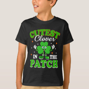 Rolig Shamrock Sötaste Klöver I Plåstret St Patri T Shirt