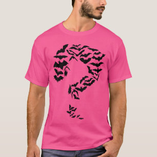 Rolig Sheldon Nördiga Fladdermöss Frågetecken Seri T Shirt