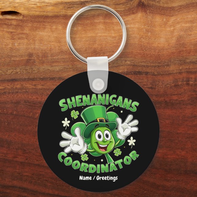  Rolig Shenanigans-samordnare  Nyckelring (Framsida)