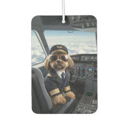 Rolig Shih Tzu Pilot Anpassad Bil Doft