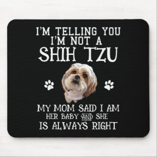 Rolig Shih Tzu Shihtzu Present Mamma Bebis Husdjur Musmatta