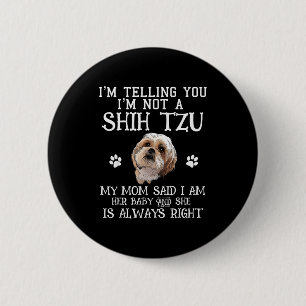 Rolig Shih Tzu Shihtzu Present Mamma Mamma Bebis H Knapp