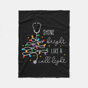Rolig Shine Bright Like A Varningslampa Sjuksköter Fleecefilt