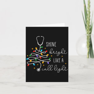Rolig Shine Bright Like A Varningslampa Sjuksköter Kort