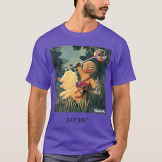 Rolig Shrek Gingy Ät Mig Meme T Shirt