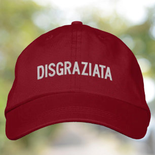 Rolig siciliansk italiensk ordspråk broderad keps