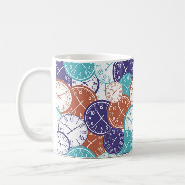 Rolig sida full av urtavlor kaffemugg (Vänster)