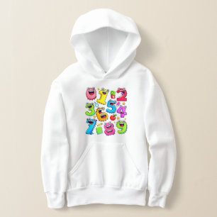 Rolig sifferdag färgglad siffer hoodie t shirt