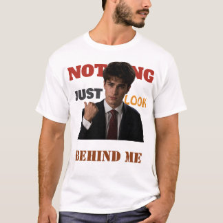 Rolig Sigma Meme Fram- och Baksida T-Shirt | Titta