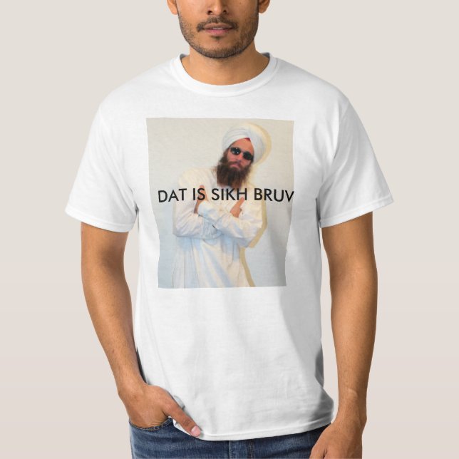 Rolig Sikhskjorta T Shirt (Framsida)