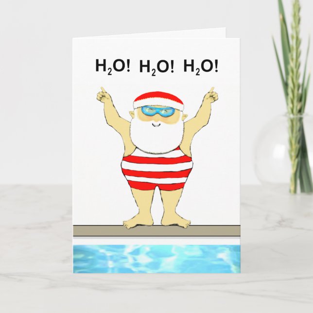 Rolig simmare jul helgkort (Framsida)