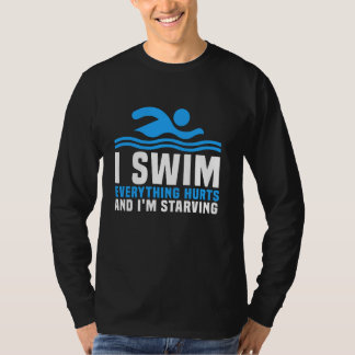 Rolig Simning Älskare Simma Simning T Shirt