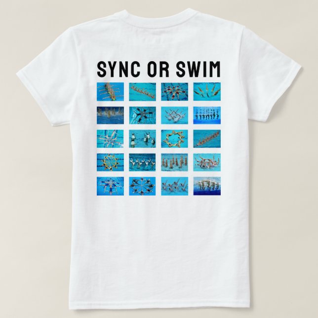 Rolig simning tee shirt (Design baksida)